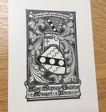 Bookplate libris alan for sale  CARMARTHEN