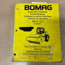 Bomag BW211 D-3 PEÇAS MANUAL LIVRO CATÁLOGO LISTA COMPACTADOR VIBRATÓRIO GUIA DE ROLO, usado comprar usado  Enviando para Brazil