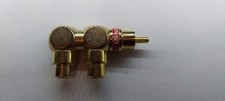 Adaptador conector de áudio/vídeo RCA plug 1 macho para 2 RCA fêmea Monster AV CableR comprar usado  Enviando para Brazil