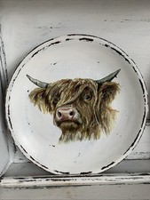 Highland cow wooden for sale  NEW QUAY