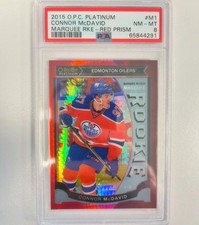 2015-16 O-Pee-Chee Platinum Red Prism Rookie - Connor McDavid PSA 8 #125/149, usado comprar usado  Enviando para Brazil