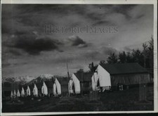 Usado, 1935 Press Photo fileira de tendas no acampamento nº. 8 na colônia do Alasca em Palmer comprar usado  Enviando para Brazil