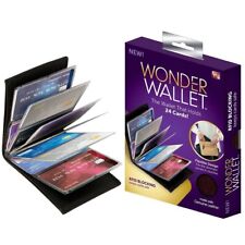 Usado, Porta-cartão de crédito carteira maravilha couro bloqueio RFID fino como visto em bolsas de TV comprar usado  Enviando para Brazil