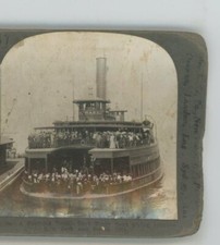 Ferry Boat Double Deck de NY para NJ New York Keystone Stereoview comprar usado  Enviando para Brazil