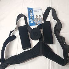Usado, Corretor de postura Altapolo parte superior das costas unissex preto ajustável Alta Polo comprar usado  Enviando para Brazil
