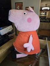 Pelúcia extra grande Peppa Pig 25 polegadas sentadas, usado comprar usado  Enviando para Brazil
