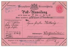 Braunschweig post anweisung gebraucht kaufen  Hagenburg