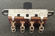 Switchcraft DP3T Slide Switch 3A 125VAC .5A 125/VDC 3101-1877 Novo Estoque Antigo #981 comprar usado  Enviando para Brazil