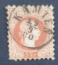 Używany, Stempel Kamien auf 5 Kreuzer Ausgabe 1867 na sprzedaż  Wysyłka do Poland