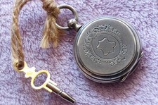 Usado, Antigo relógio de bolso prata chave vento 1900 - [34mm] comprar usado  Enviando para Brazil