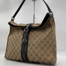 Usado, Bolsa de ombro Gucci Jackie GG lona couro marrom rara comprar usado  Enviando para Brazil