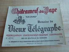 Etiquette vin chateauneuf d'occasion  Quimperlé