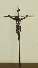 Crocefisso ottone antico usato  Vignate