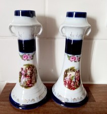 Victorian porcelain candlestic for sale  BEDWORTH