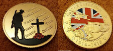 World War I Gold Coin Germany Poppy Rememberance 1914 1918 Old Antique Ukraine for sale  SALFORD