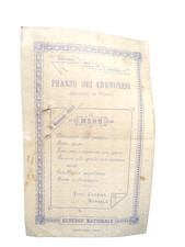 Menù usato Menù usato  Cremona