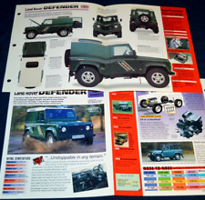 1997 Land Rover Defender 90 TDI Spec Info Poster Folheto Original Impressão de Anúncio 97 comprar usado  Enviando para Brazil