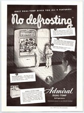 1948 ADMIRAL REFRIGERATOR Vintage 8,25"X11" Magazine Ad 1940's M310 comprar usado  Enviando para Brazil