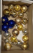 Christbaumkugeln gold blau gebraucht kaufen  Titisee-Neustadt