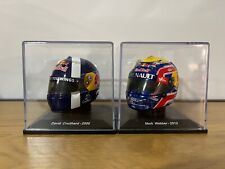 Spark - scale 1:5 - Red Bull F1 Helmets Pack - Coulthard 2005 - Webber 2012 comprar usado  Enviando para Brazil