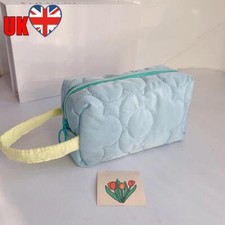 Bolsa de armazenamento acolchoada cor doce grande capacidade feminina viagem bolsa cosmética (azul) comprar usado  Enviando para Brazil