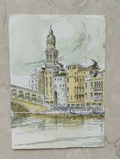 VENEZIA Ristorante Albergo Hotel  Rialto  Birreria Pedavena Cartolina Postcard  na sprzedaż  Wysyłka do Poland
