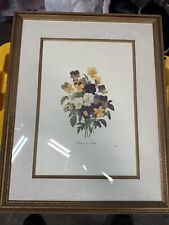 Bouquet pensees framed for sale  Sun Valley