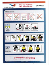 Safety card novoair d'occasion  Châteauneuf-en-Thymerais