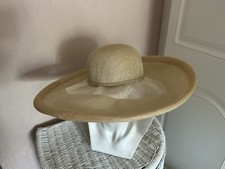 Cream wedding hat for sale  COBHAM