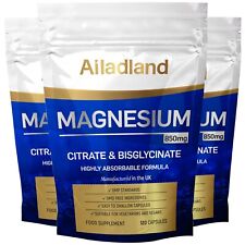 Magnesium capsules 850mg for sale  PETERBOROUGH