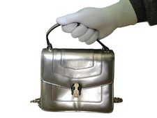 Bolsa Bvlgari Serpenti Forever couro metálico espelho pequena 2 vias  comprar usado  Enviando para Brazil