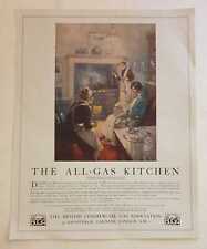 BRITISH COMMERCIAL GAS The All-Gas Kitchen, c.1920 Advertisement, Colour Lithogr comprar usado  Enviando para Brazil