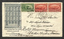 285 e 286 SELOS SAN FRANCISCO CALIFÓRNIA ALEMANHA PACÍFICO CAIXA DE PAPEL ANÚNCIO CAPA 98, usado comprar usado  Enviando para Brazil