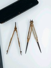 Antico Strumento Cartografia Navale Ottone Compasso E Proporzioni, usado comprar usado  Enviando para Brazil