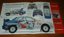 1996 MITSUBISHI LANCER EVO III ORIGINAL IMP BROCHURA ESPECIFICAÇÕES INFORMAÇÕES 96 CARRO DE RALLY★★, usado comprar usado  Enviando para Brazil