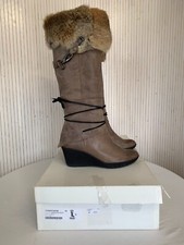 Bottes compensées cuir d'occasion  Le Péage-de-Roussillon