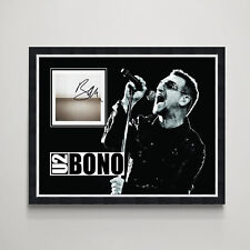 Bono signed framed for sale  OLDHAM