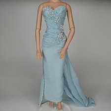 ÚNICO Vestido Azul Cuentas Secretos Hecho a Mano Armario Moda Se Adapta a Muñeca de 16" Tyler Gene segunda mano  Embacar hacia Mexico
