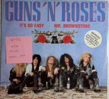 Usado, Guns N' Roses It's So Easy Mr. Brownstone Vinyl Record VG+/VG GEF22T 1987 comprar usado  Enviando para Brazil