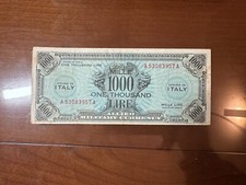 Allied military currency usato  Rivoli