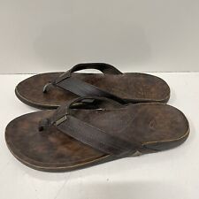 Sandalias REEF J-Bay III para hombre talla 11 marrón oscuro chanclas ligeramente usadas, usado segunda mano  Embacar hacia Argentina