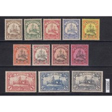 Colonias Togo 1900, Mich.-Nr.: 7-18 * segunda mano  Embacar hacia Mexico