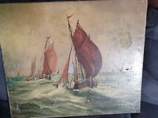 Peinture marine ancienne d'occasion  La Flotte