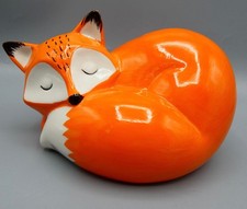 Ceramic sleeping fox for sale  UK