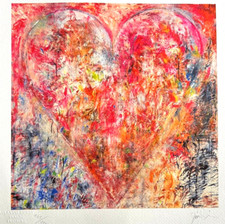 Jim dine litografia usato  Roma