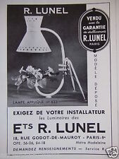 Publicité 1953 .lunel d'occasion  Compiègne