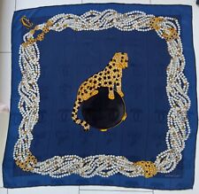 Foulard soie bleu d'occasion  Angers-