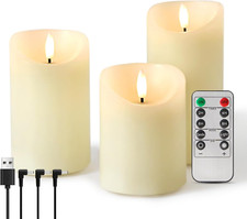 Velas Recargables con Controle Remoto, Pilar de Cera Real comprar usado  Enviando para Brazil