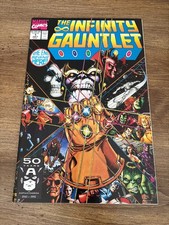 Lote de 6 Quadrinhos Marvel Infinity Gauntlet # 1 2 3 4 5 6 quase perfeito Thanos 15 J332, usado comprar usado  Enviando para Brazil
