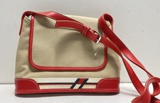 Bolsa de ombro feminina Tommy Hilfiger bege lona média, usado comprar usado  Enviando para Brazil